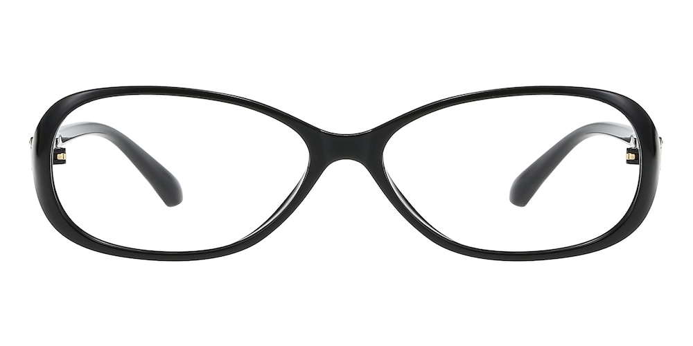 Dana Black Oval TR90 Eyeglasses