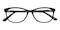 Moore Black Rectangle Acetate Eyeglasses