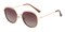 Perce Brown/Golden Round Plastic Sunglasses