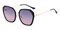 Ella Black Polygon Plastic Sunglasses