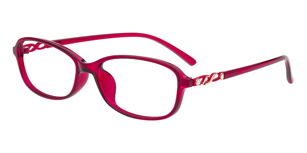 Persol Red Oval TR90 Eyeglasses