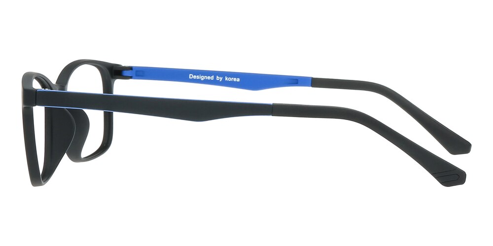 Arad Mblack/Blue Rectangle Ultem Eyeglasses