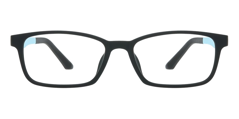 Defender Mblack/Blue Rectangle Ultem Eyeglasses