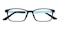 Defender Mblack/Blue Rectangle Ultem Eyeglasses
