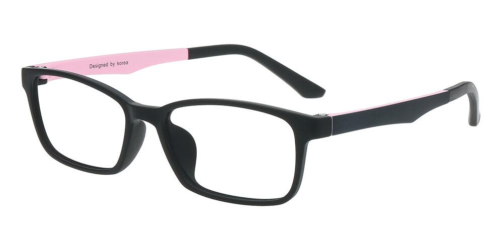 Defender Mblack/Pink Rectangle Ultem Eyeglasses
