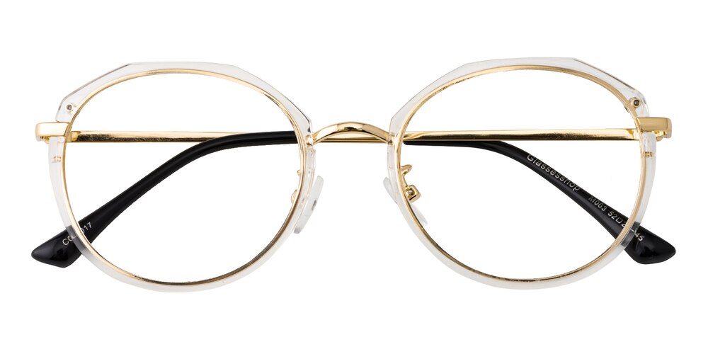 Stowe Crystal/Golden Polygon TR90 Eyeglasses