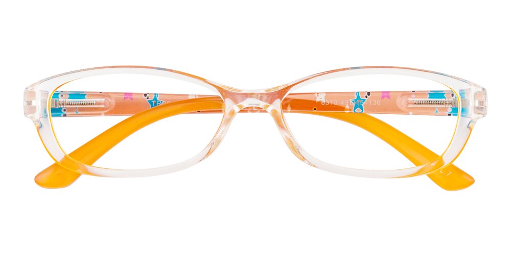 Tate Orange Oval TR90 Eyeglasses