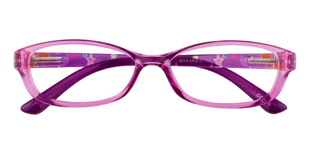 Tate Purple Oval TR90 Eyeglasses