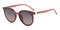 Southey Red Round Plastic Sunglasses