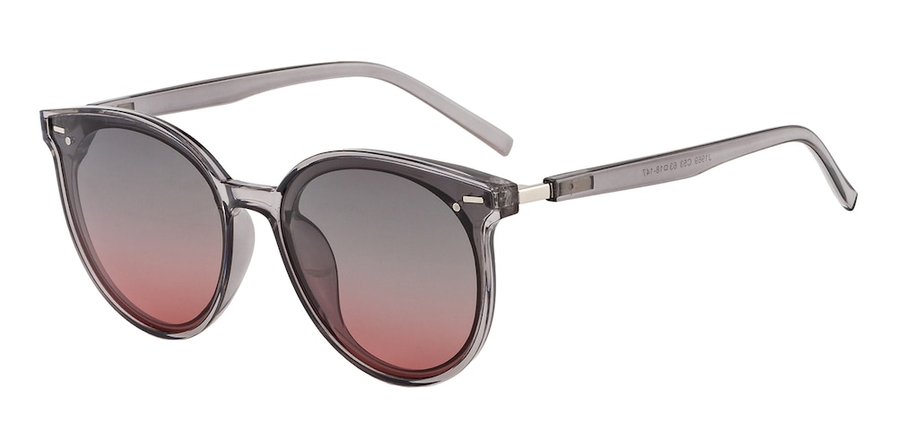 Southey Gray Round Plastic Sunglasses