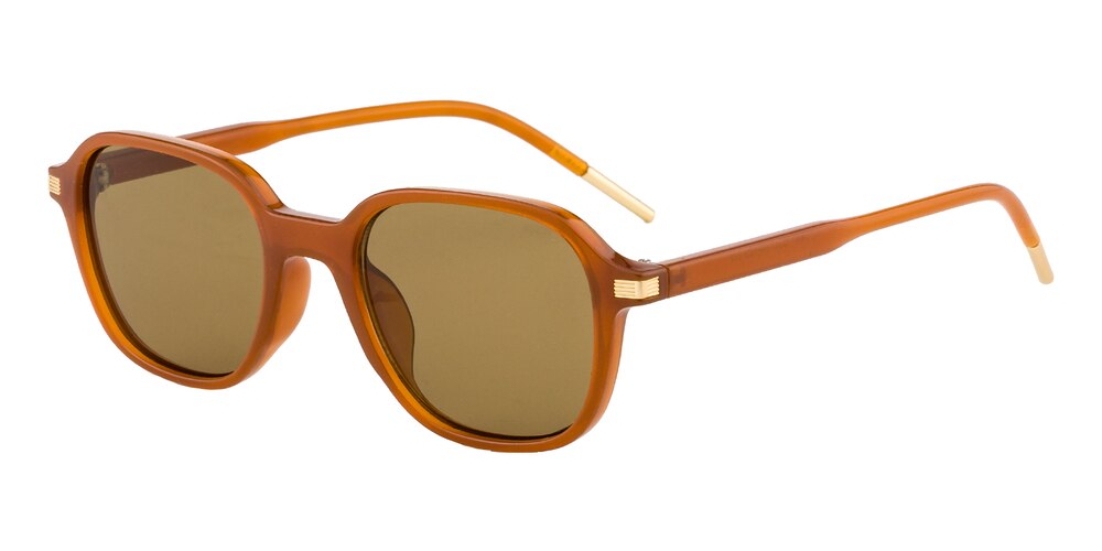 Sophy Orange Classic Wayframe Plastic Sunglasses