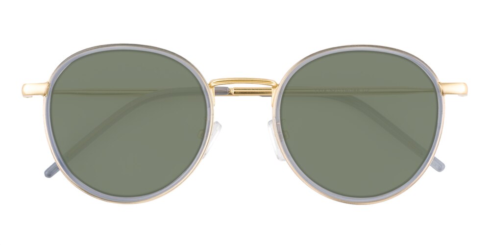 Smedley Gray Round Plastic Sunglasses