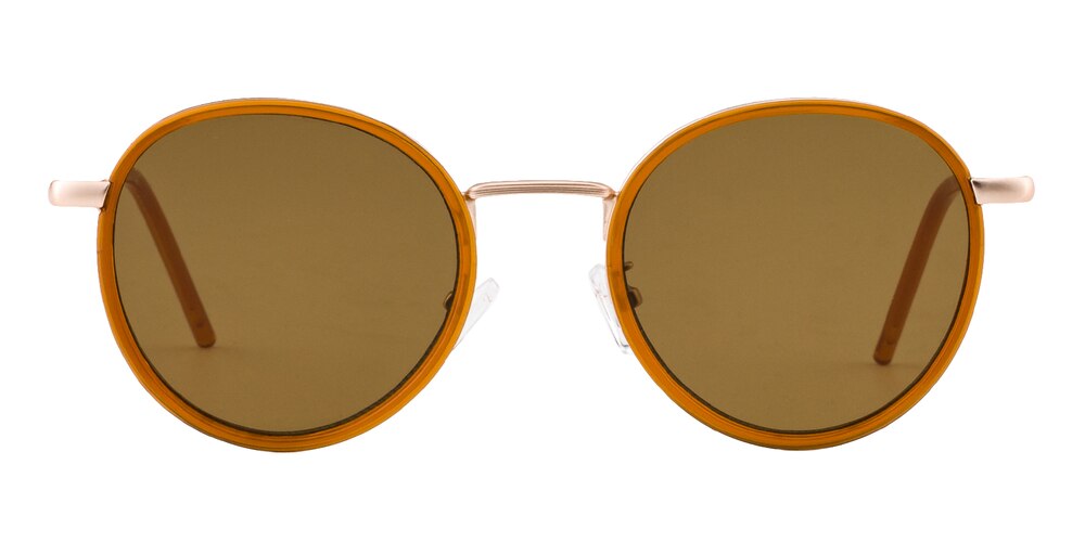 Smedley Orange Round Plastic Sunglasses