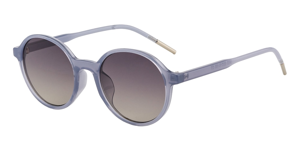 Sinclair Lavender Round Plastic Sunglasses