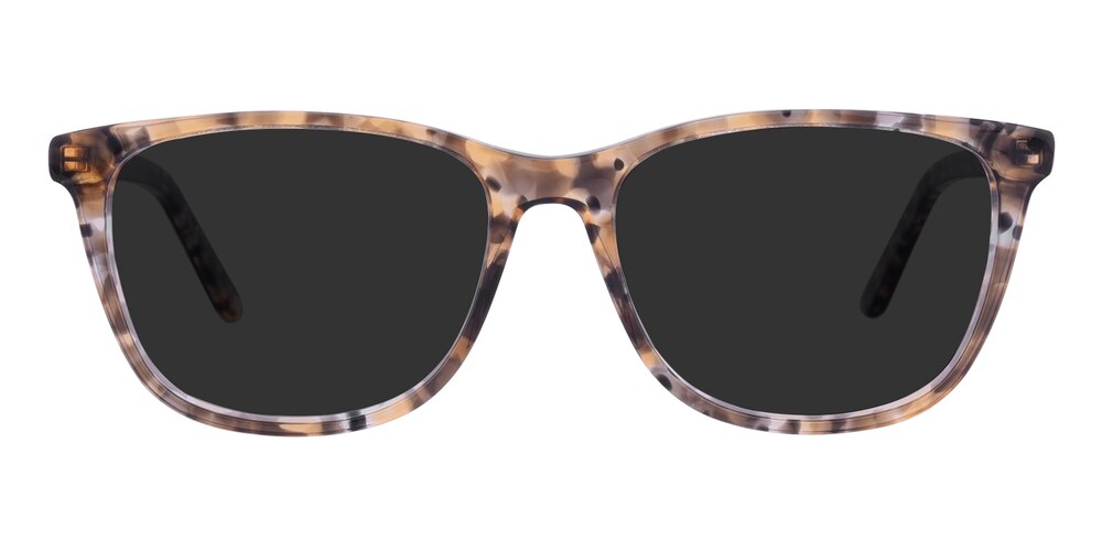 Karol Tortoise Rectangle Acetate Sunglasses