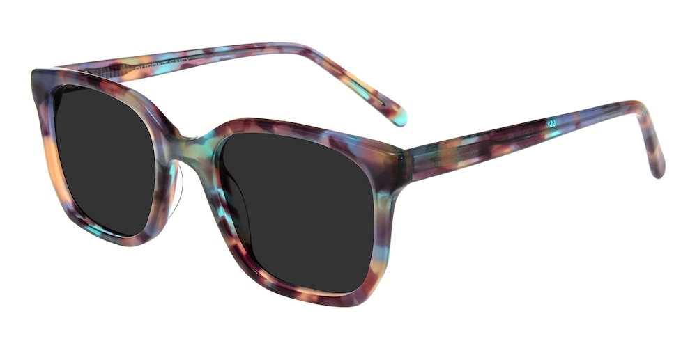 Mika Multicolor Square Acetate Sunglasses