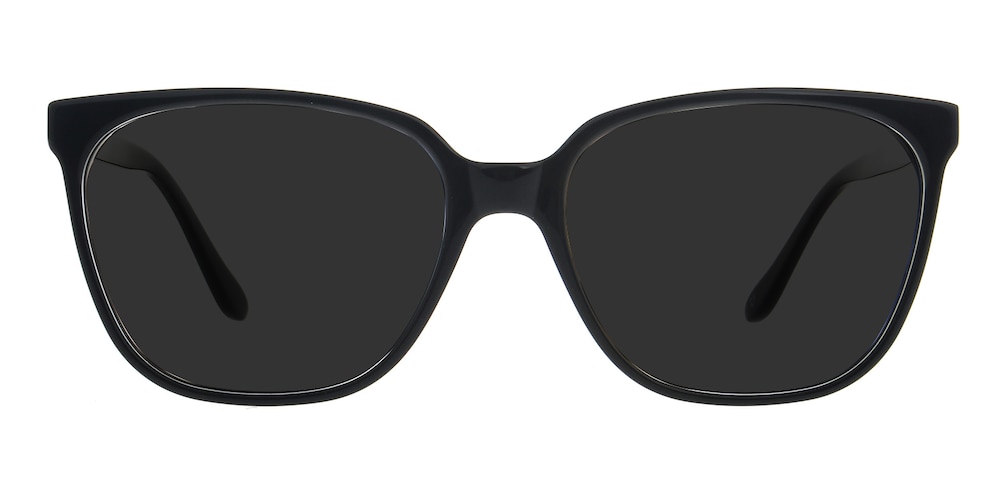 Gene Black Square Acetate Sunglasses
