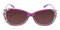Rusa Purple Oval Plastic Sunglasses
