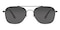 Wilmot Black Aviator Metal Sunglasses