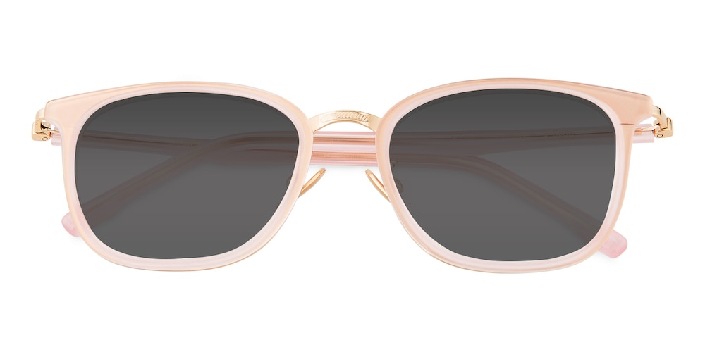 Yeates Pink Square Acetate Sunglasses