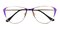 Hendy Purple/Golden Cat Eye Metal Eyeglasses