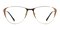 Hendy Brown/Golden Cat Eye Metal Eyeglasses
