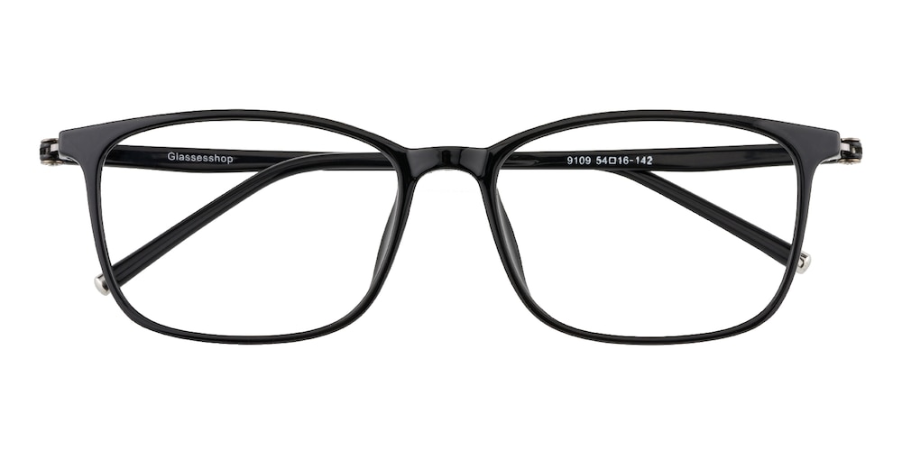 Yardy Black Rectangle TR90 Eyeglasses