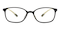Ramy Black/Yellow Oval TR90 Eyeglasses