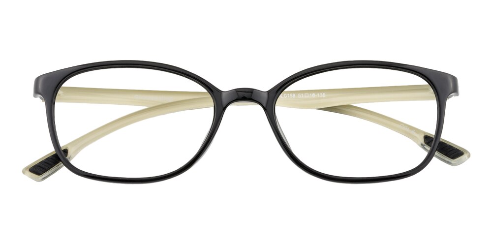 Ramy Black/Yellow Oval TR90 Eyeglasses