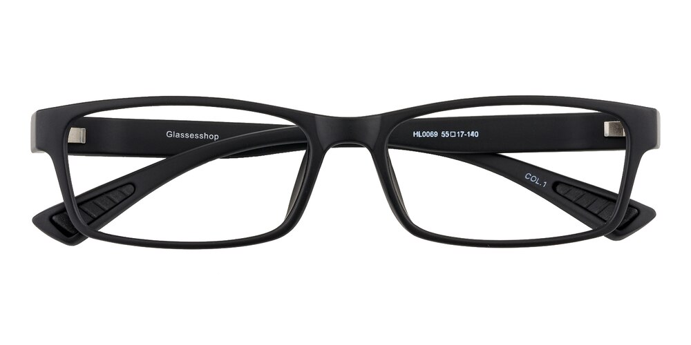 Fitchy Mblack Rectangle TR90 Eyeglasses