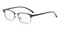 Sanji Black/Gunmetal Rectangle TR90 Eyeglasses
