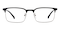 Robin Black/Gunmetal Rectangle TR90 Eyeglasses