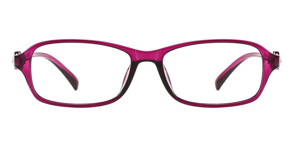 Yule Purple Oval TR90 Eyeglasses