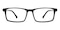 Whittier Black Rectangle Acetate Eyeglasses
