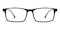 Whittier Black/Blue Rectangle Acetate Eyeglasses