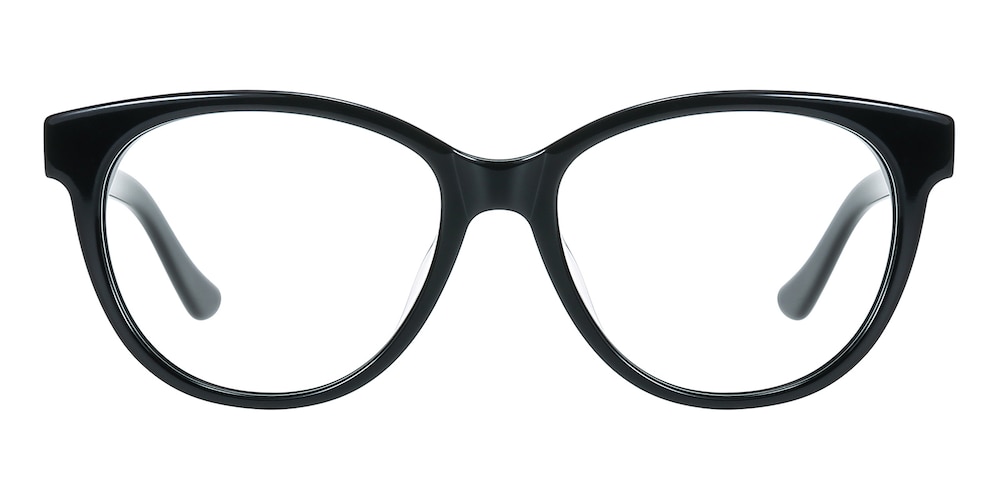Wilsen Black Oval Acetate Eyeglasses
