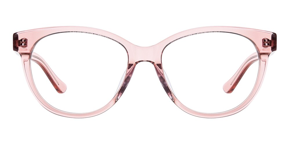 Wilsen Pink Oval Acetate Eyeglasses