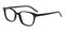 Vogt Black Classic Wayframe Acetate Eyeglasses
