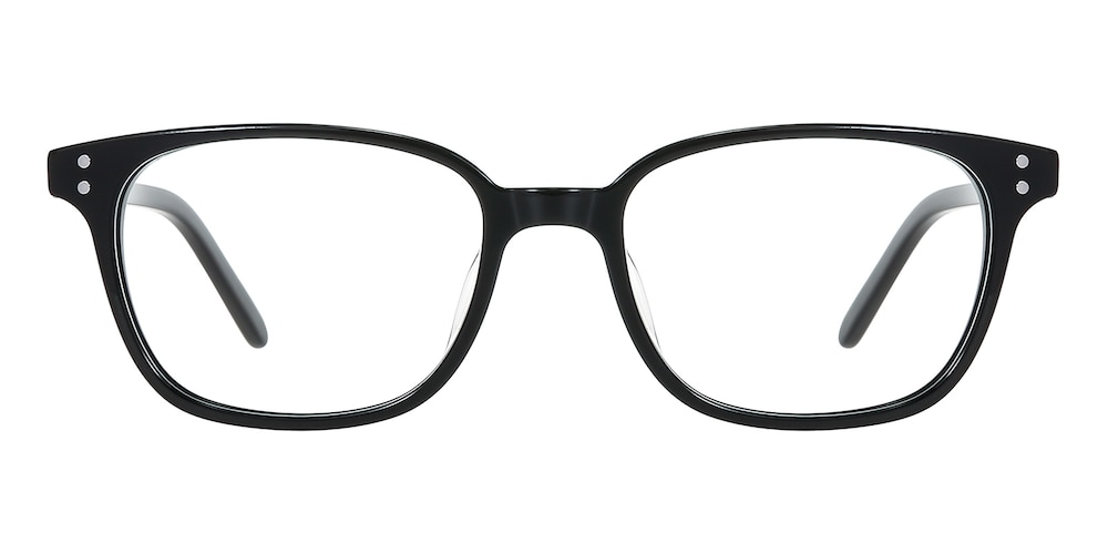 Vogt Black Classic Wayframe Acetate Eyeglasses