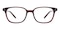 Vogt Burgundy Classic Wayframe Acetate Eyeglasses