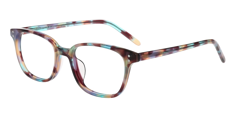 Vogt Multicolor Square Acetate Eyeglasses