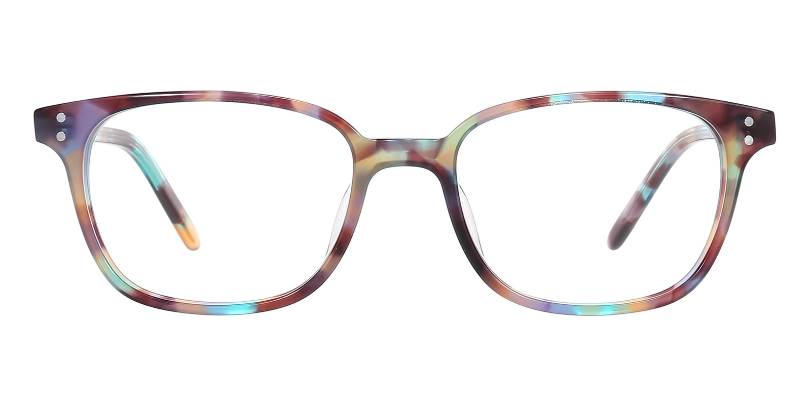 Racine Square Red Eyeglasses | Glassesshop