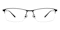 Whyet Black Rectangle Titanium Eyeglasses