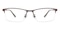 Whyet Brown Rectangle Titanium Eyeglasses