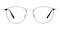 Rochester Black/Silver Oval Metal Eyeglasses