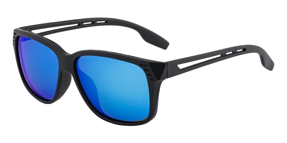 Nodia Mblack/Blue mirror-coating Classic Wayframe TR90 Sunglasses