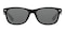 Ophelia Black Oval TR90 Sunglasses