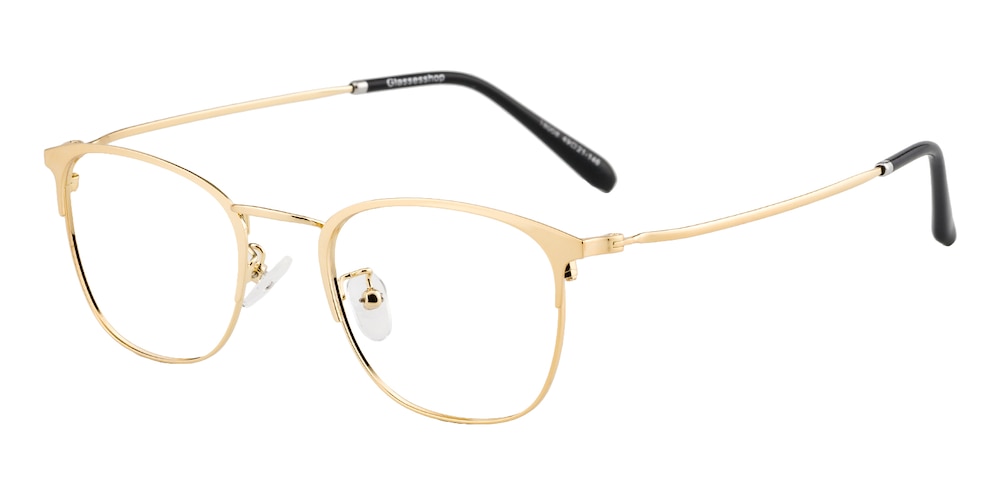 Riverside Golden Classic Wayframe Metal Eyeglasses