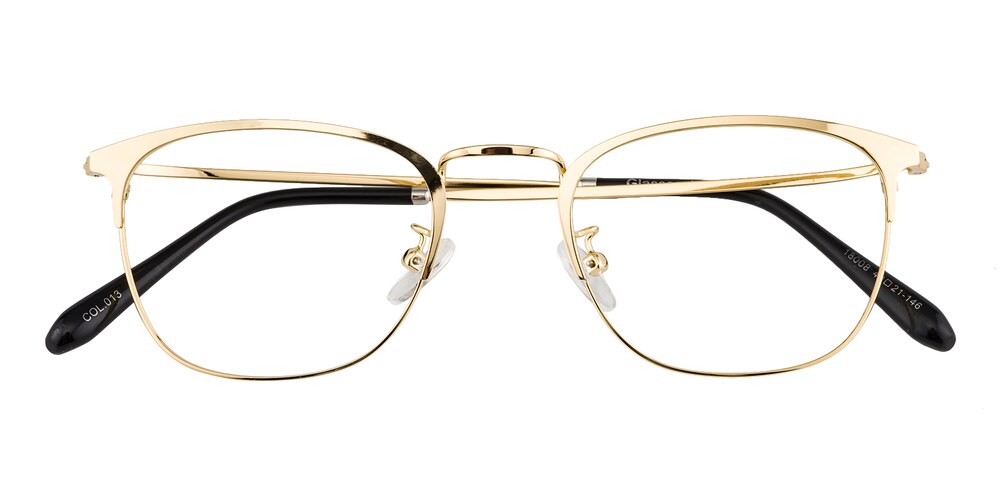 Riverside Golden Classic Wayframe Metal Eyeglasses