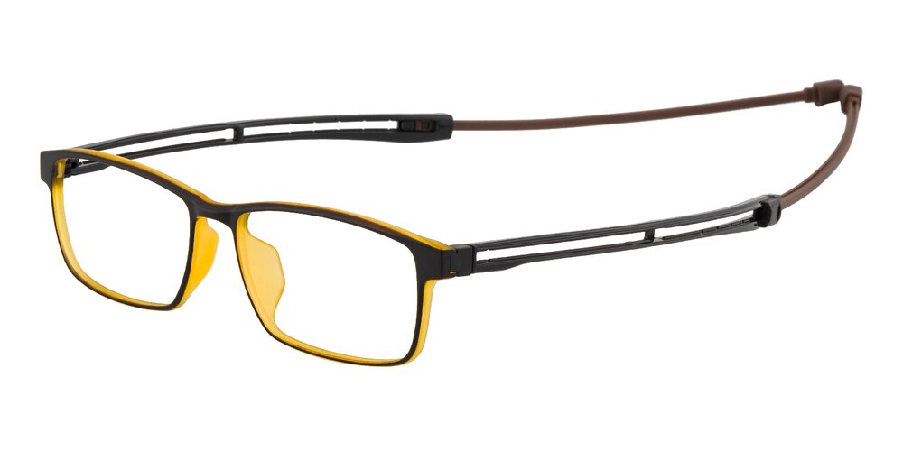 Carolyn Brown/Yellow Rectangle TR90 Eyeglasses